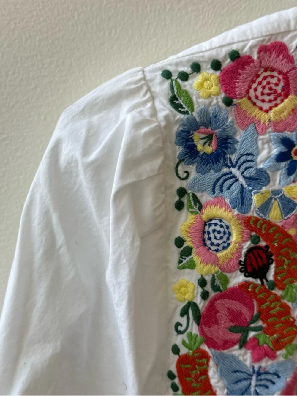 J.‎ Crew Embroidered Farmers Market Poplin Dress medium
